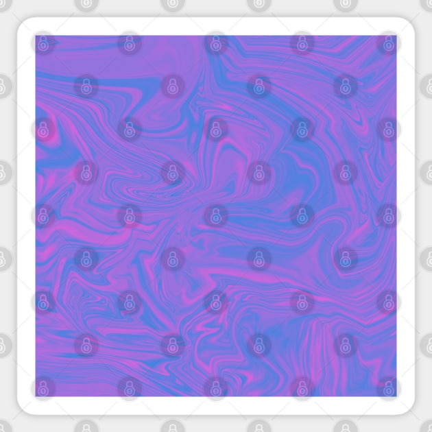 Blue and Purple Liquid marble texture Sticker by DMJPRINT